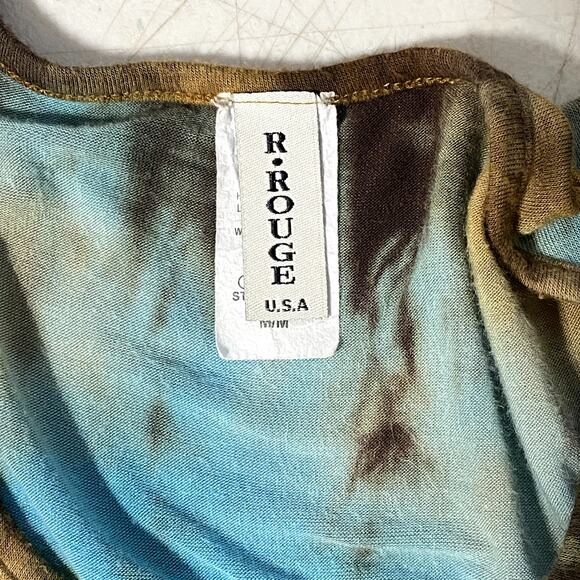 Vintage R. Rouge USA Fairy Hippie Boho Long Sleeve Long Sleeve Top - Picture 12 of 13